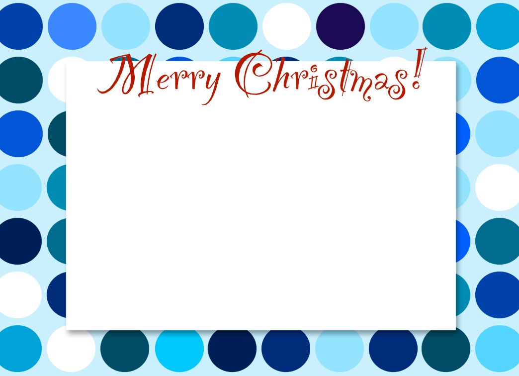 Christmas Polka Dots Template
