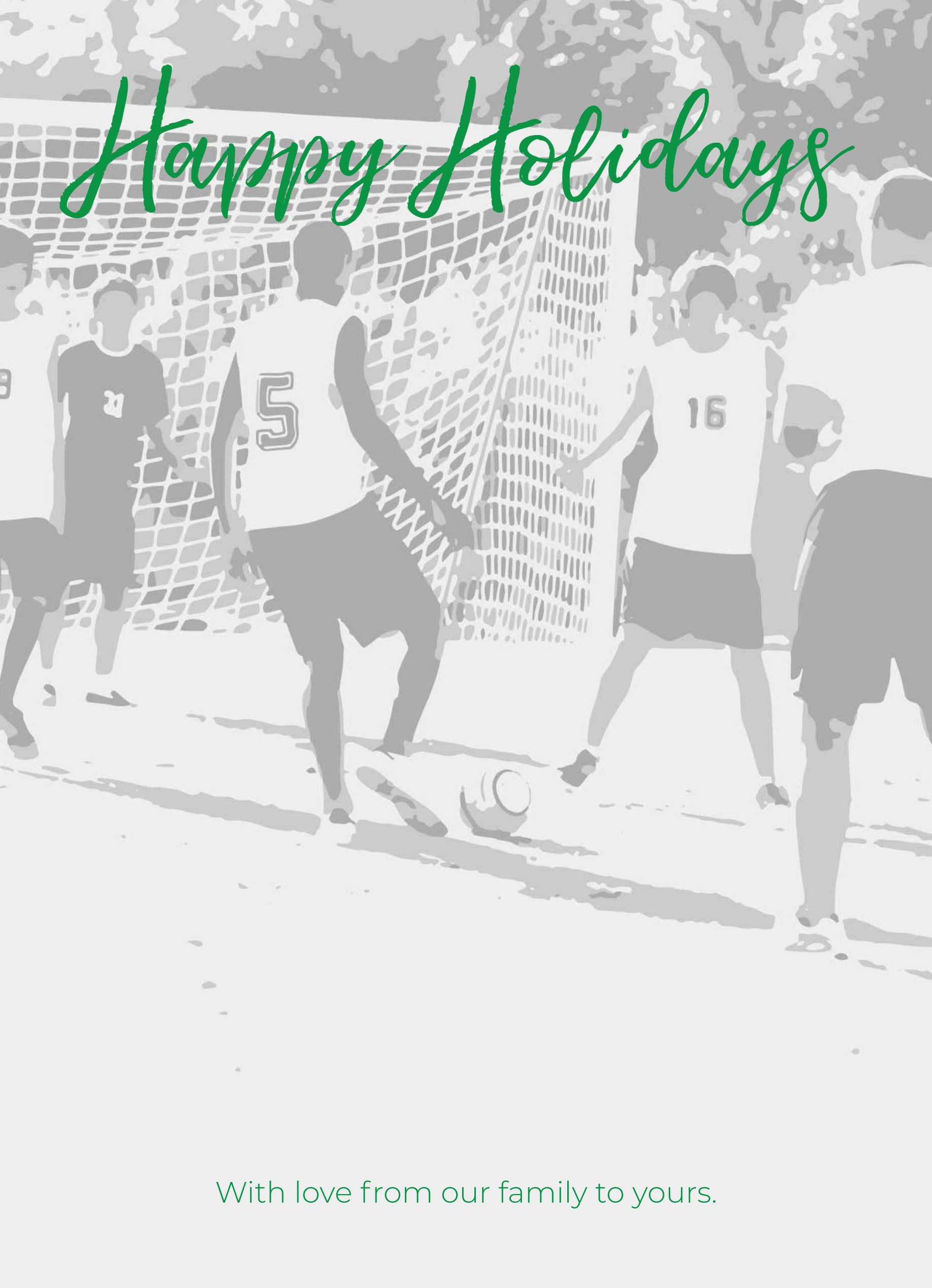 1-Up Full Bleed + Happy Holidays v2 (Green)