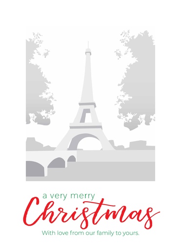 1-Up Portrait + Very Merry Christmas (Red/Green)