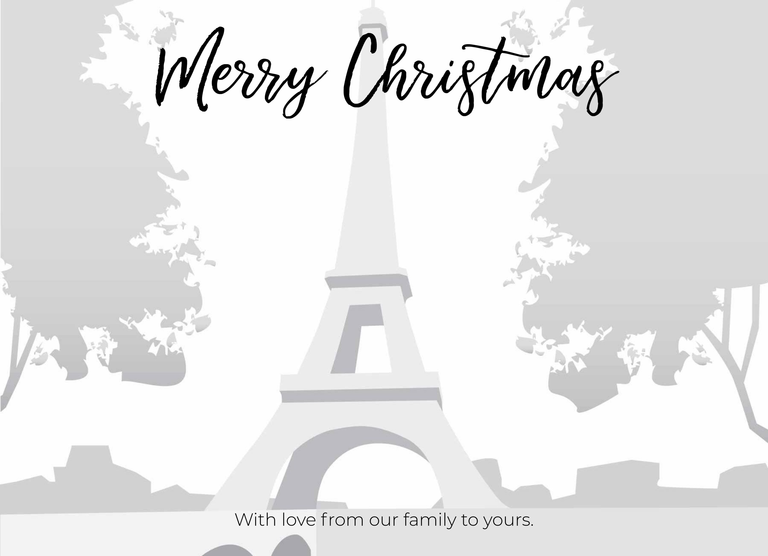 1-Up Full Bleed + Merry Christmas v2 (Black)