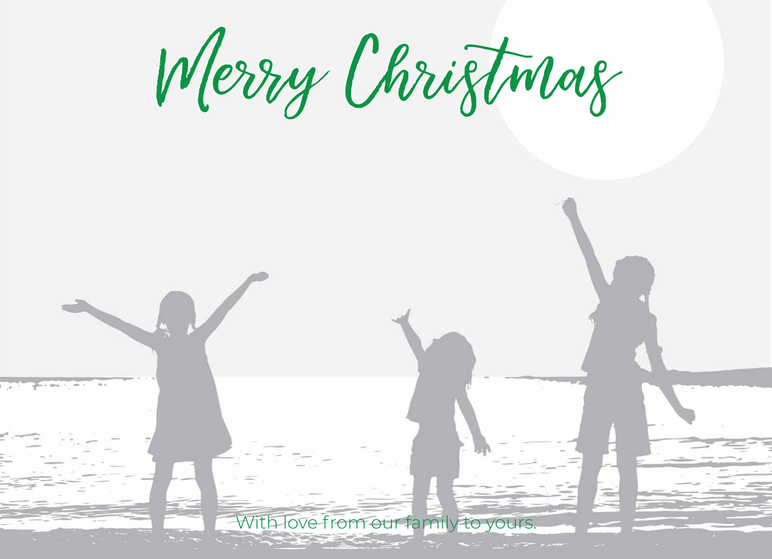 1-Up Full Bleed + Merry Christmas v2 (Green)