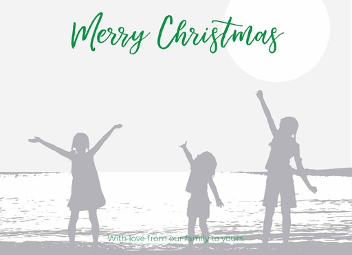 1-Up Full Bleed + Merry Christmas v2 (Green)