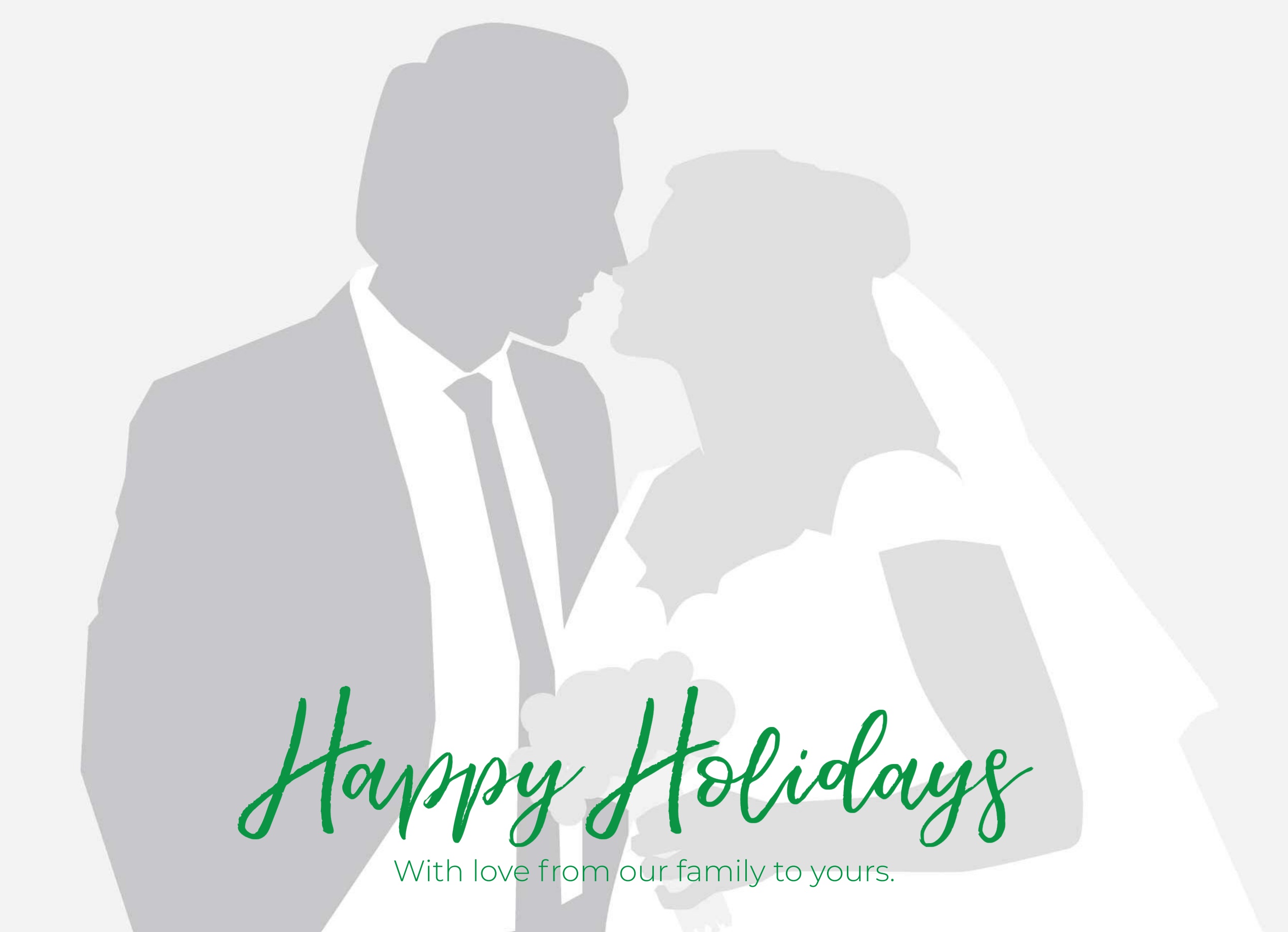 1-Up Full Bleed + Happy Holidays (Green)