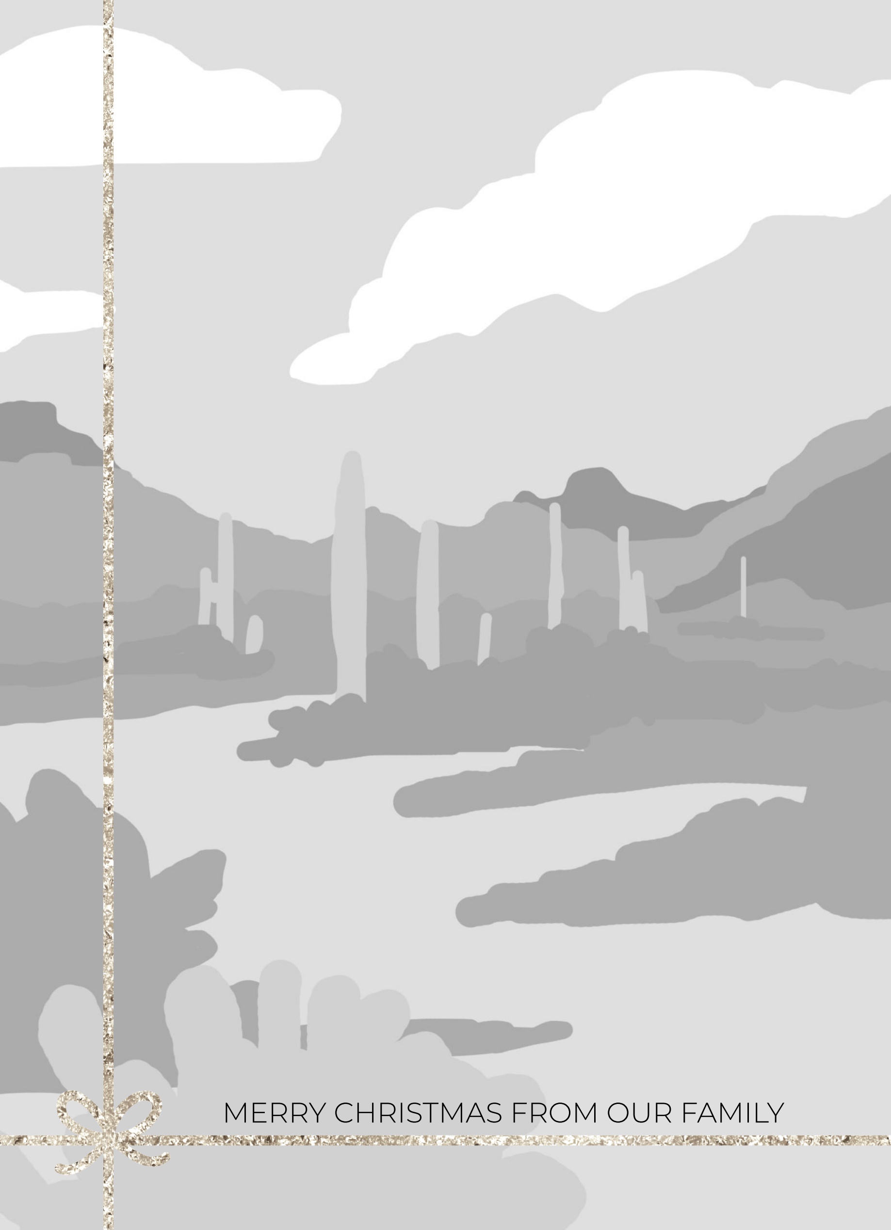 1-Up Full Bleed + Silver Bow (Bot. Left)