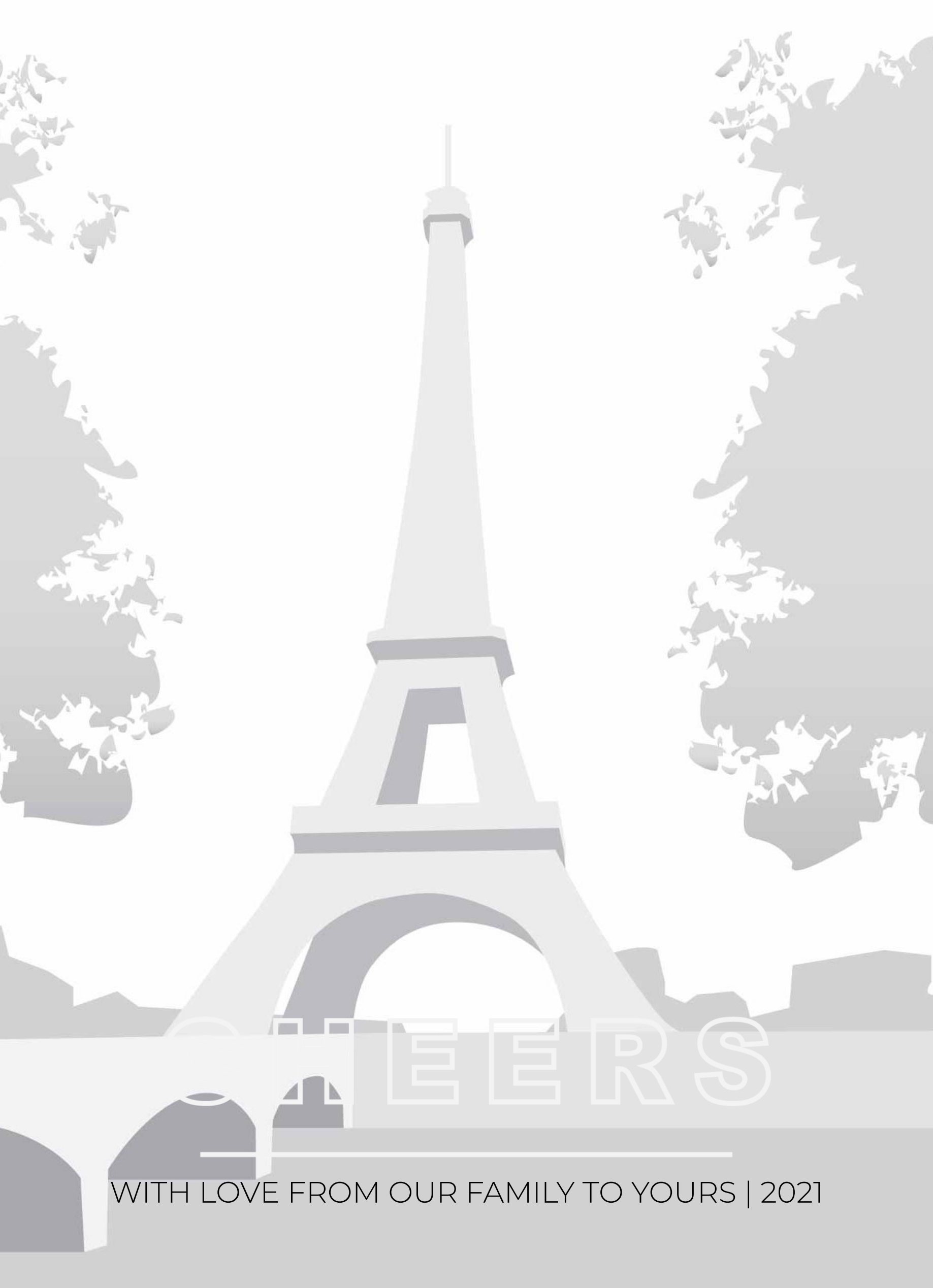 1-Up Full Bleed + Cheers Greeting (White)