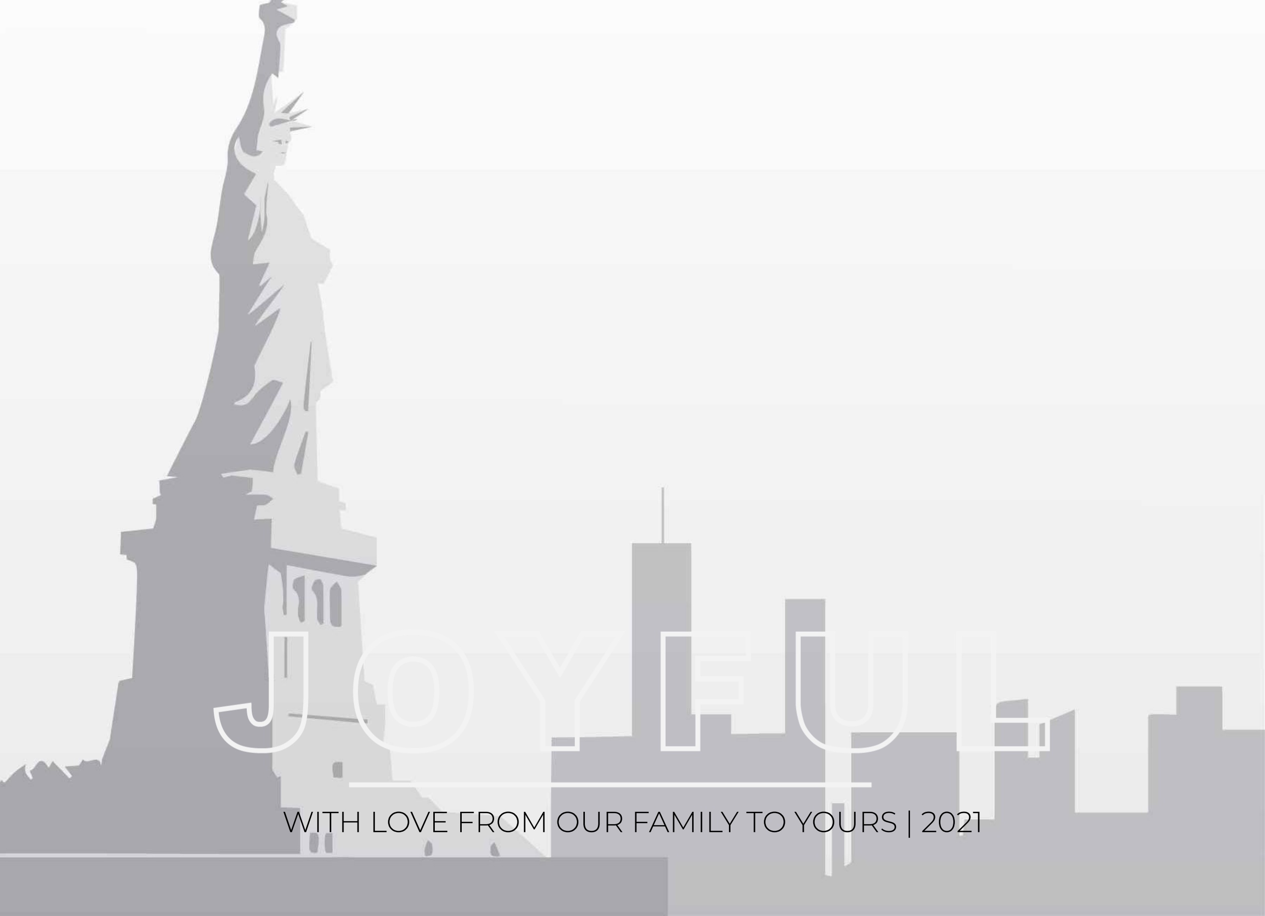 1-Up Full Bleed + Joyful Greeting (White)