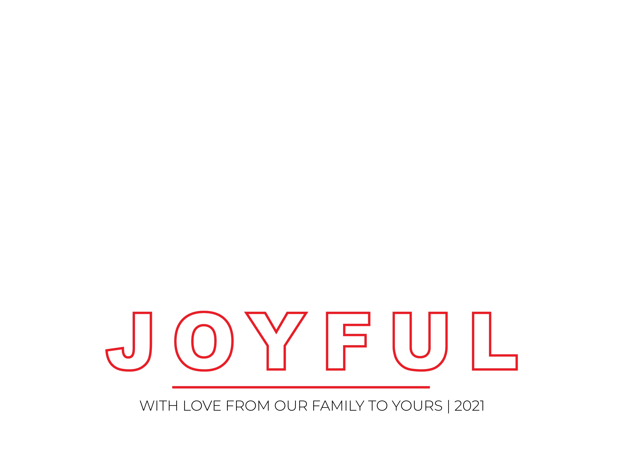 1-Up Full Bleed + Joyful Greeting (Red)