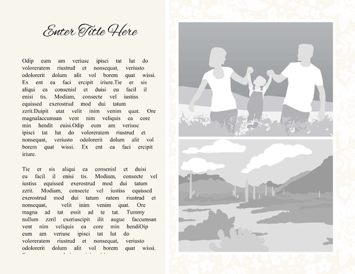 2 Images - Landscape+Text