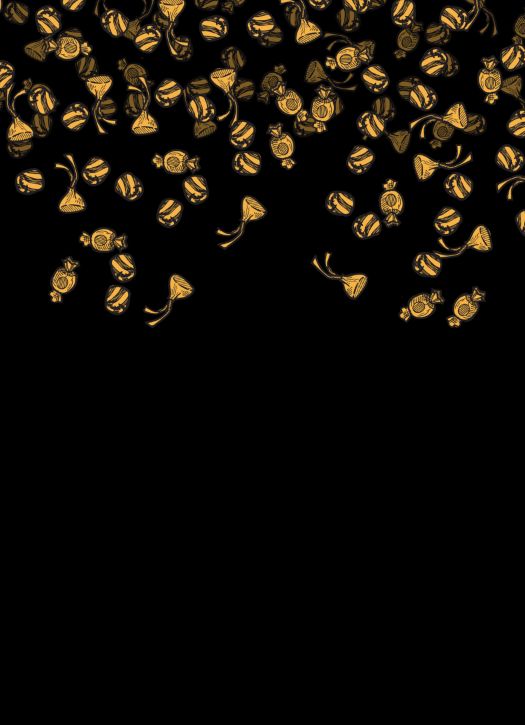 Candy Half Page - Black b/g