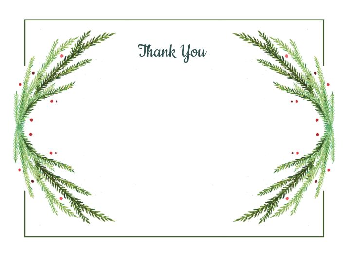 Evergreen Stationary  Template