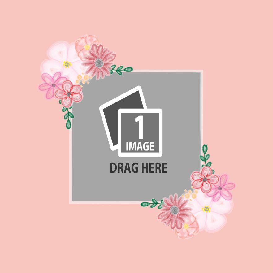 Square + Border (Peach)