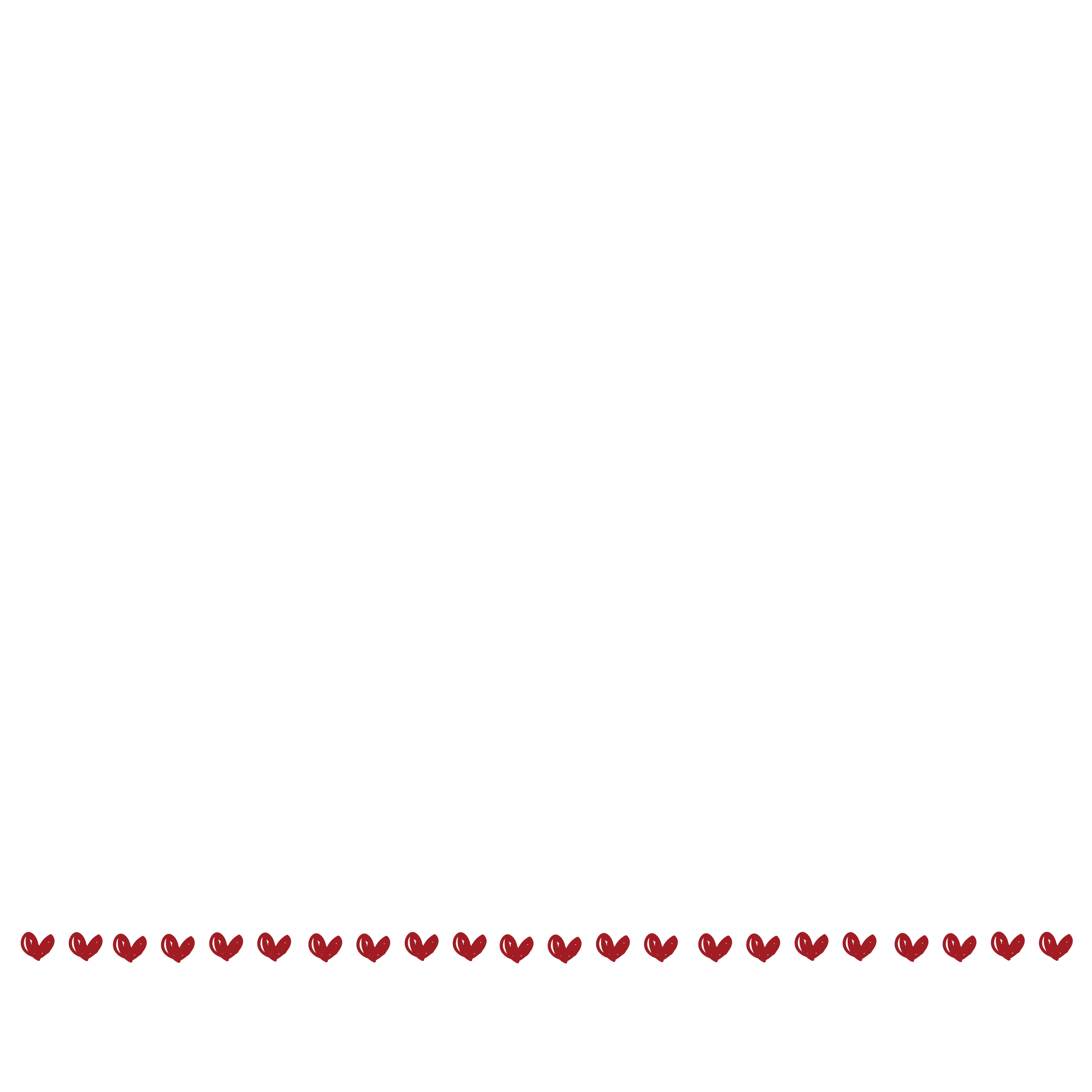 Bottom Only - Hearts - Red