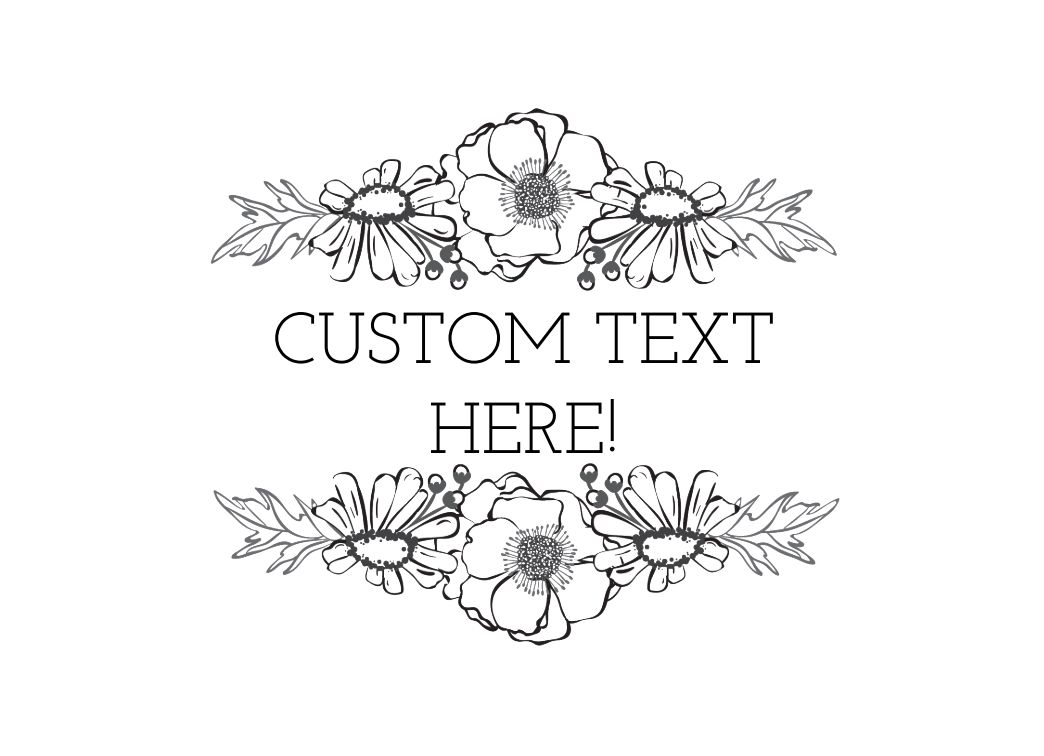 Thank You - CUSTOM TEXT