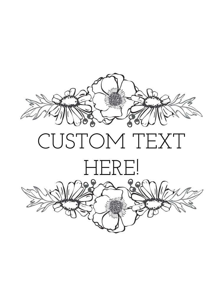 Thank You - CUSTOM TEXT