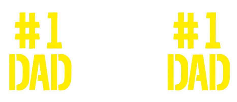 #1 Dad - Yellow