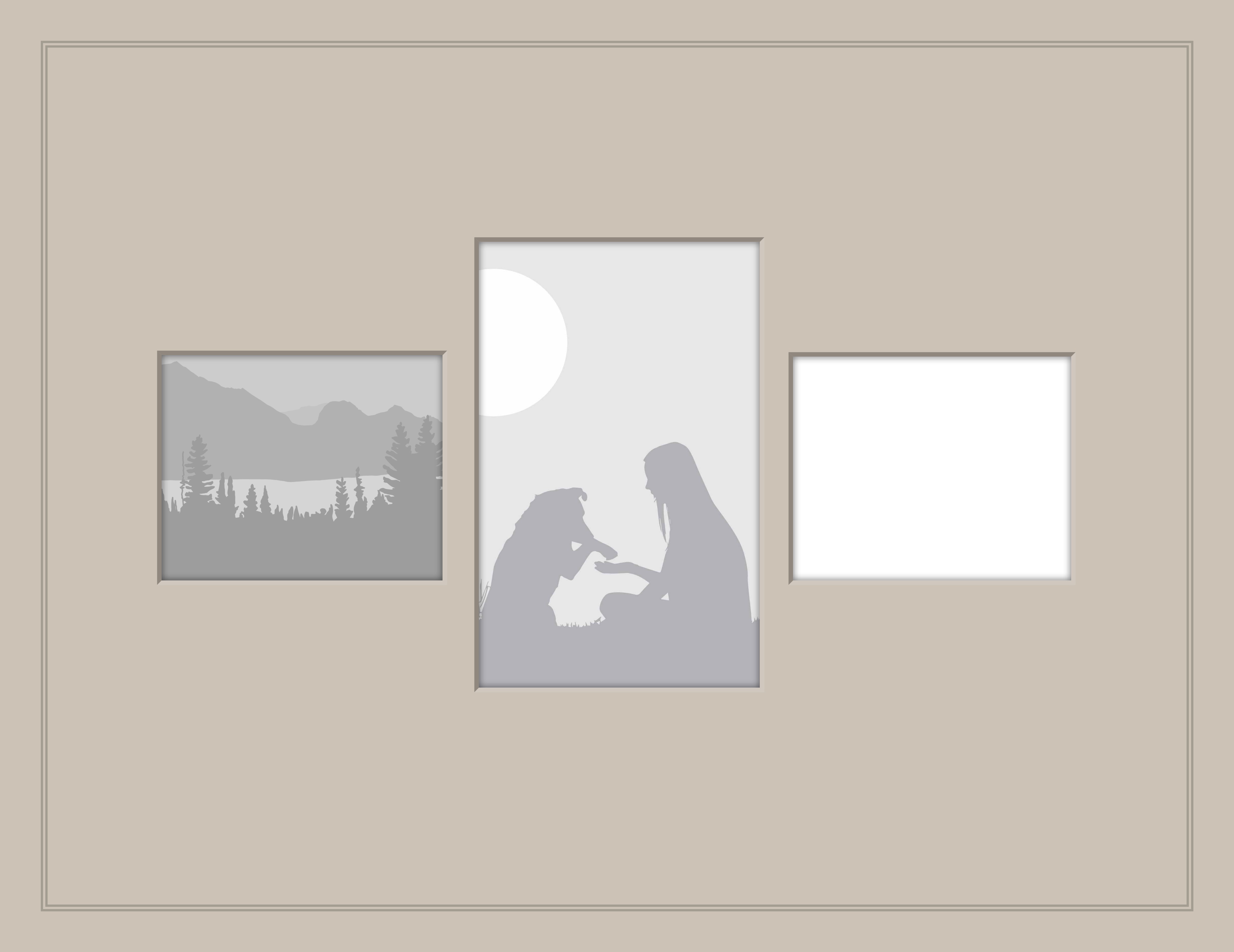 Portrait Photo + 2 Landscape Photos