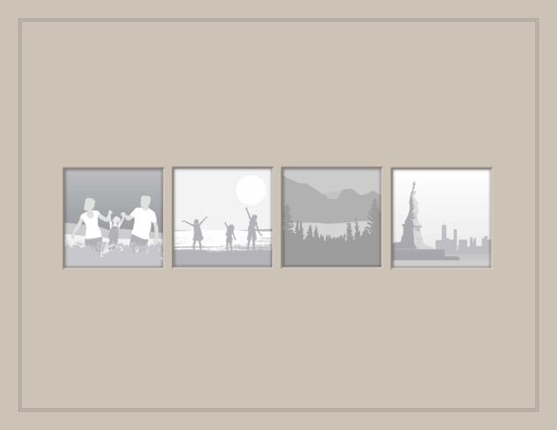 4 Square Photos - Line