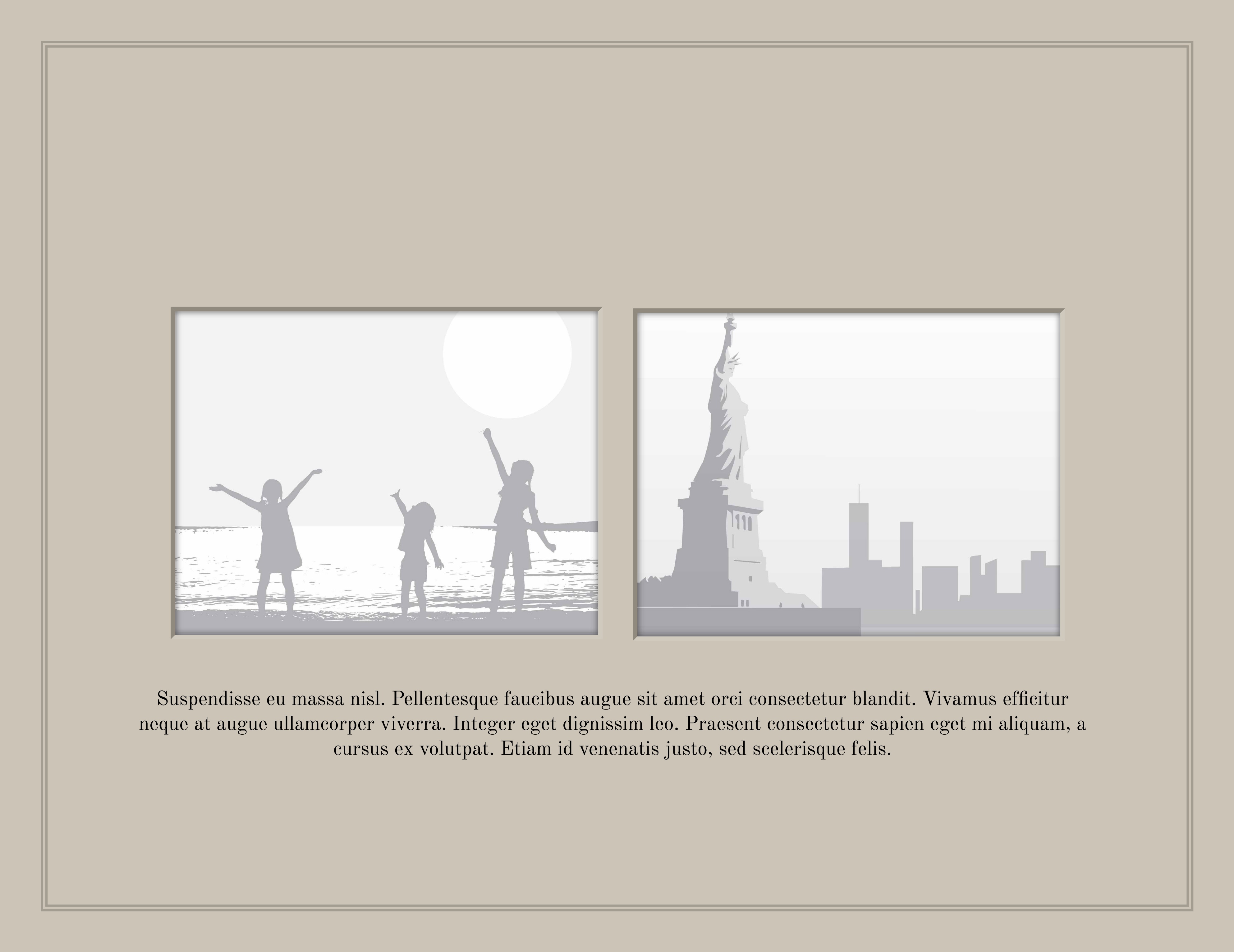 2 Landscape Photos + Caption