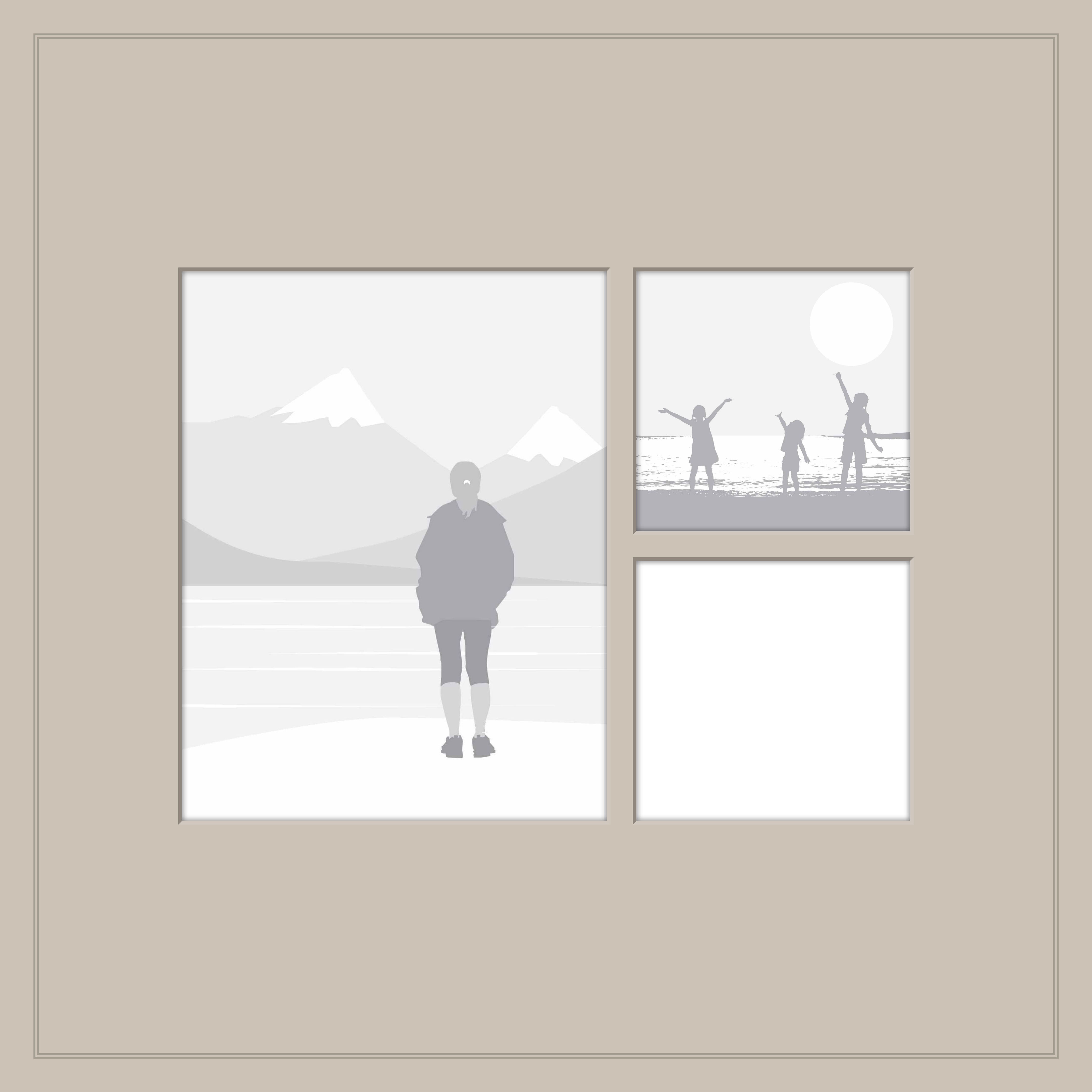 3-Up Portrait + Squares