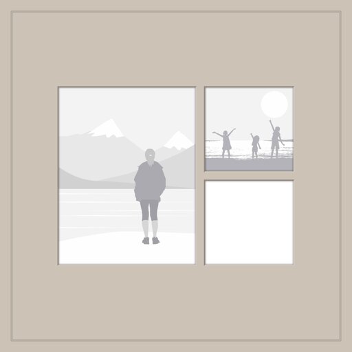 3-Up Portrait + Squares