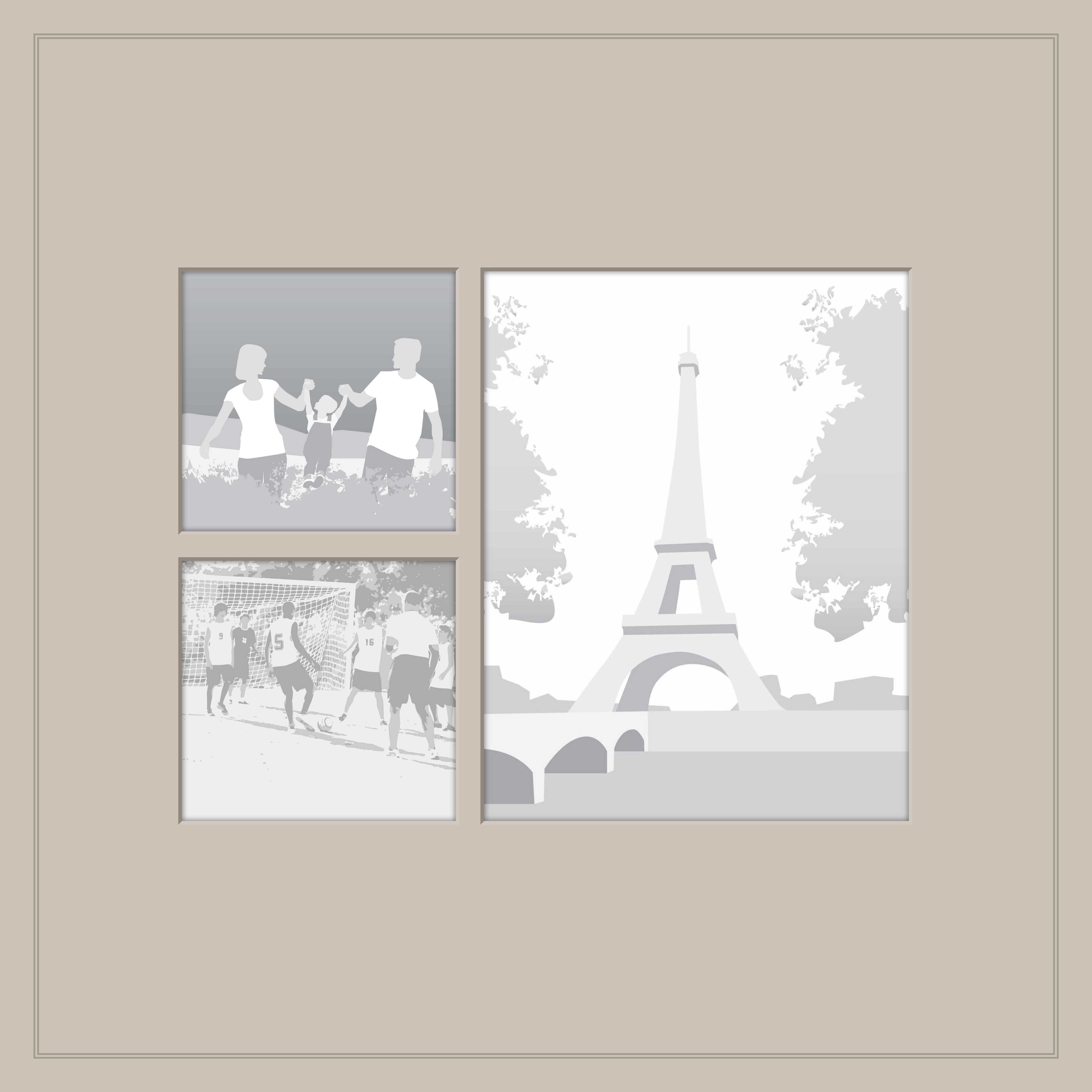 3-Up Portrait + Squares