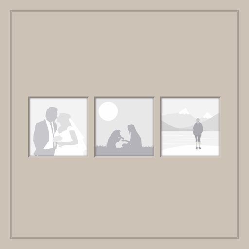 3 Square Photos + Text