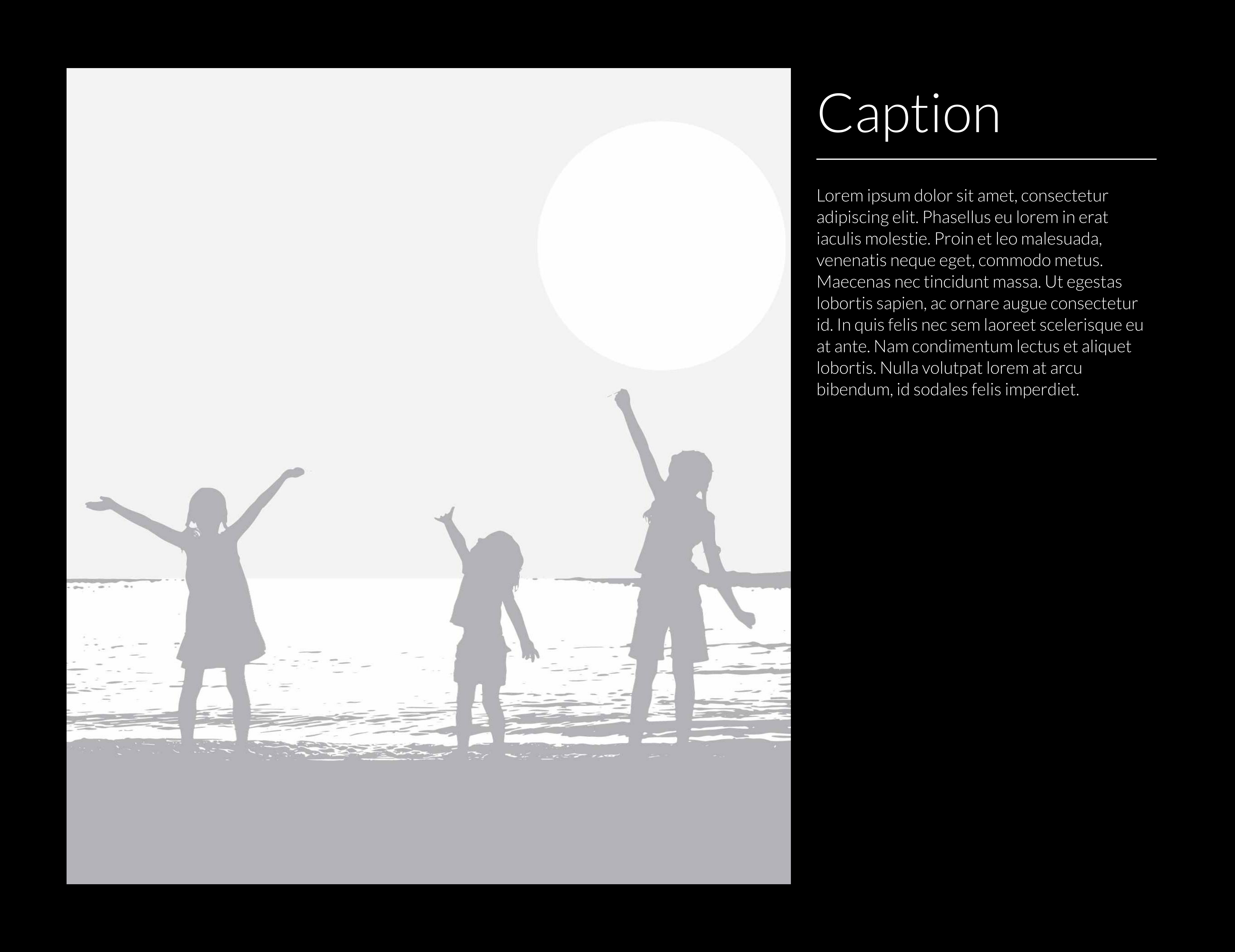 1-Up Portrait Left + Caption