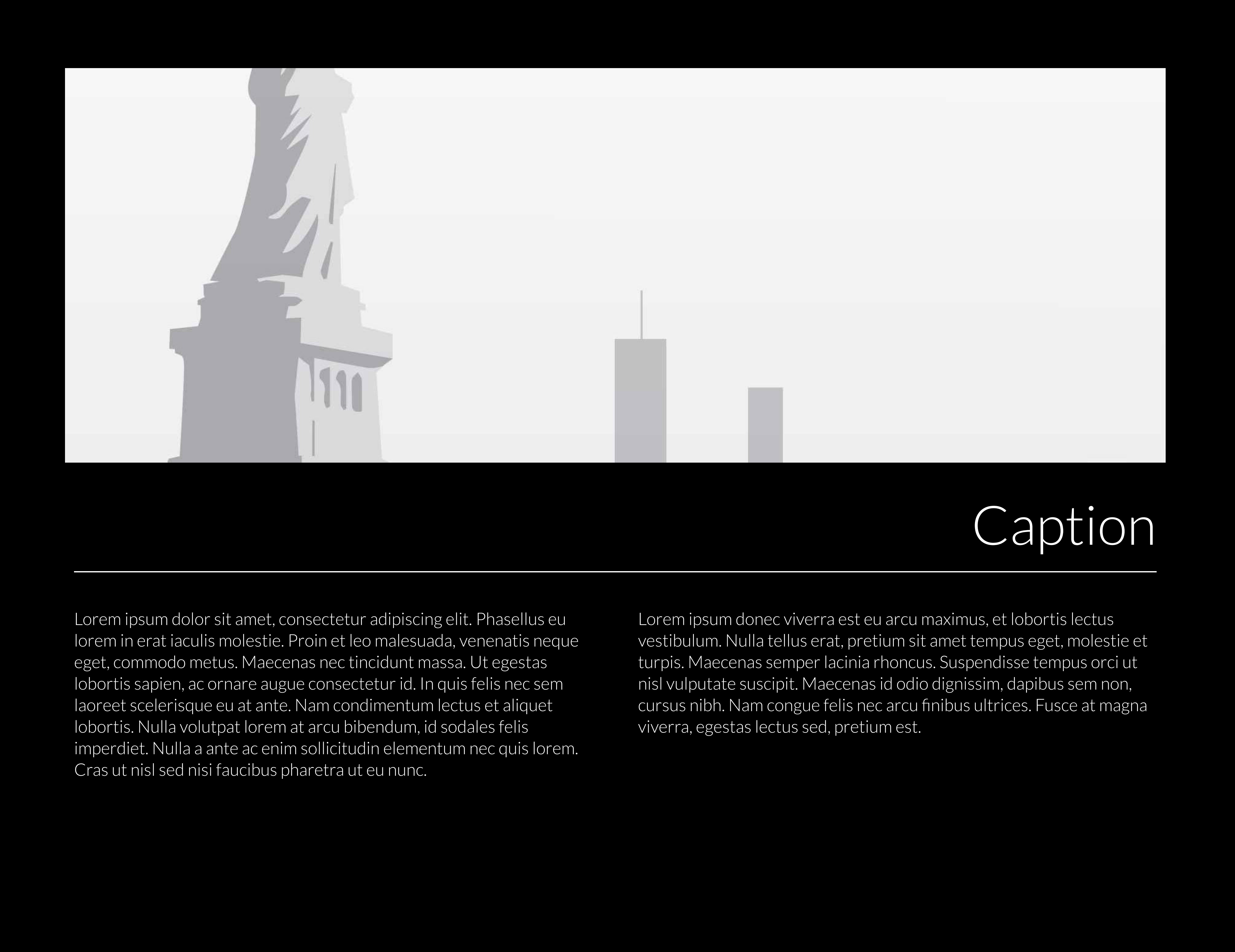 1-Up Landscape + Caption