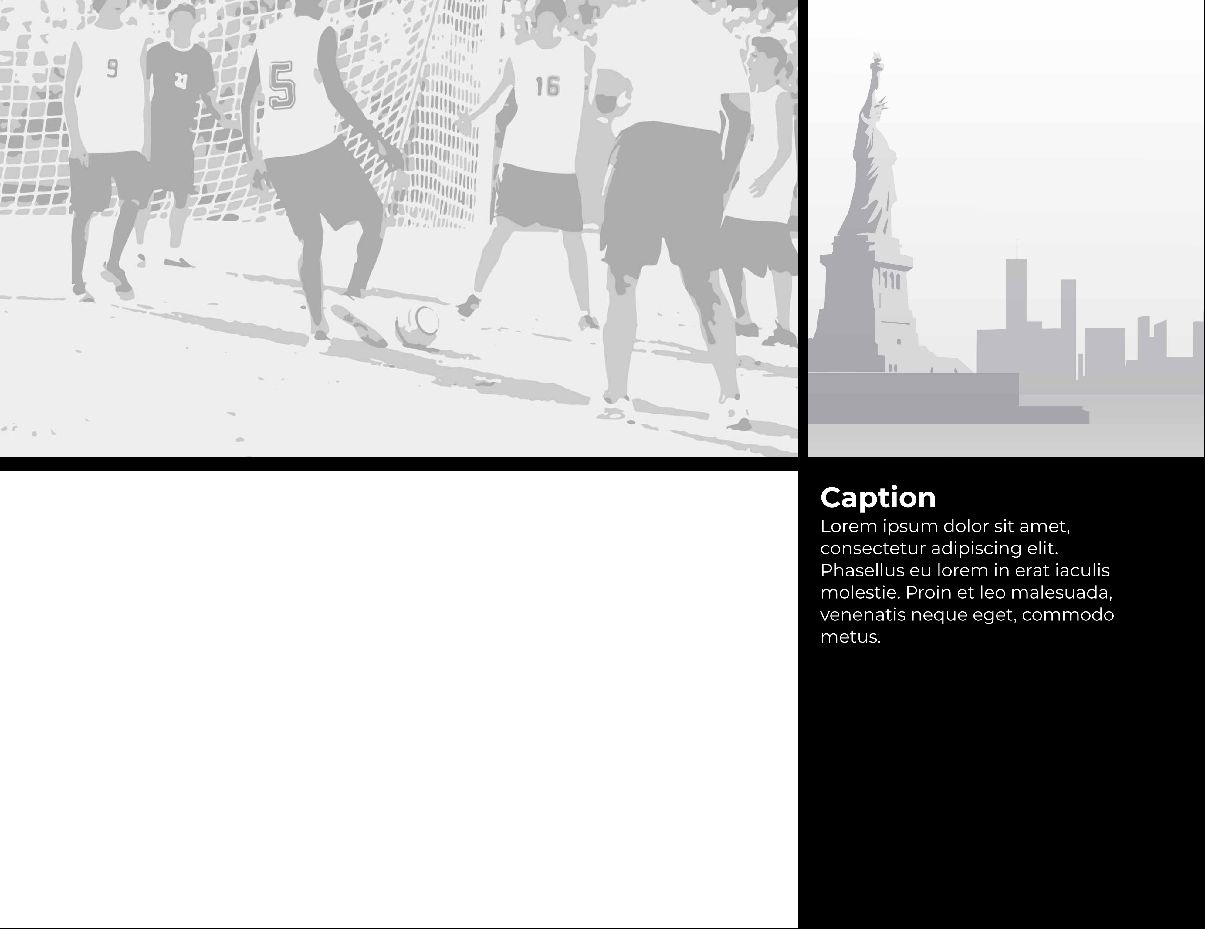 3-Up 2 Left 1 Right + Caption