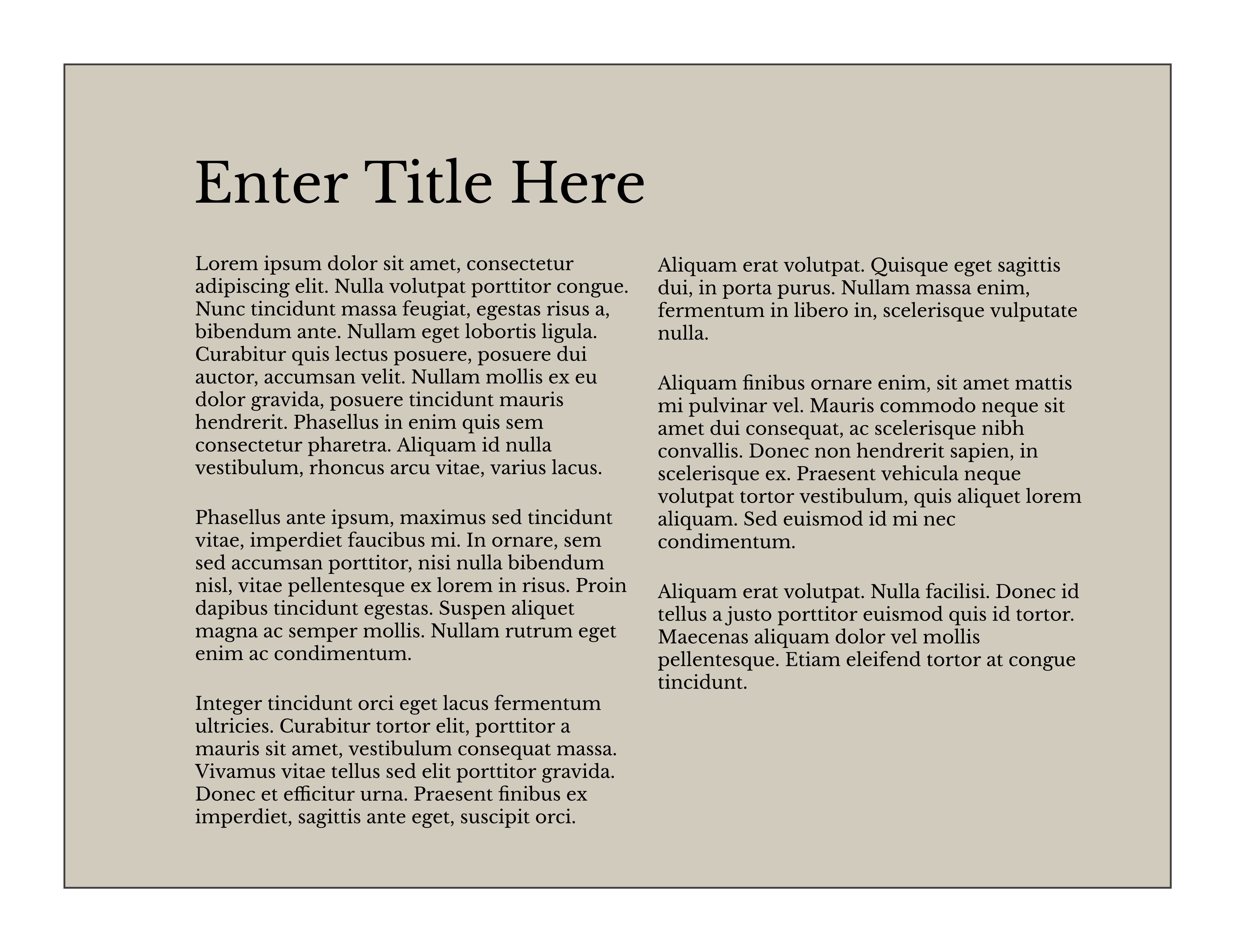 Title Description Page