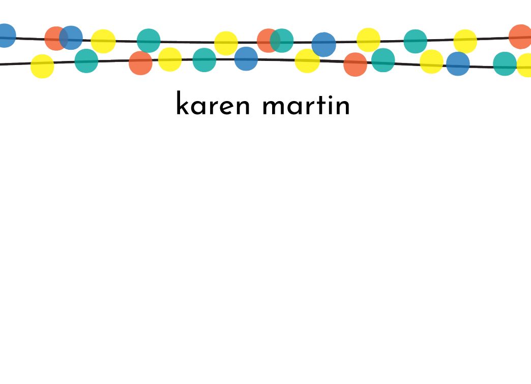 Confetti Banner - Landscape Template