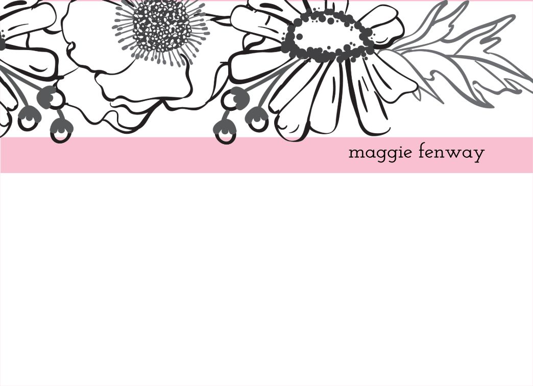 Color Block Flowers - Landscape Template