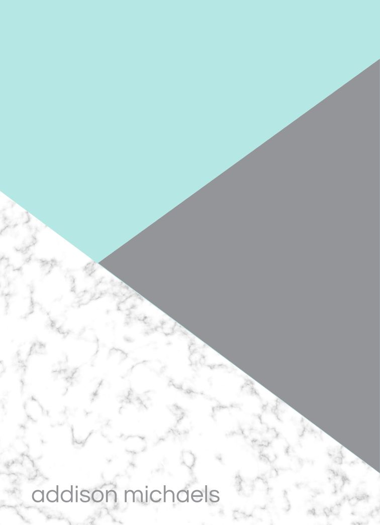 Marble Color Block - Portrait Template