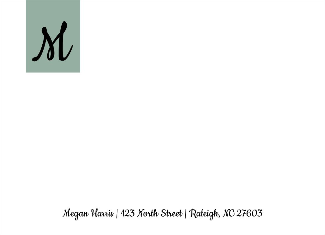 Simple Initial - Landscape Template