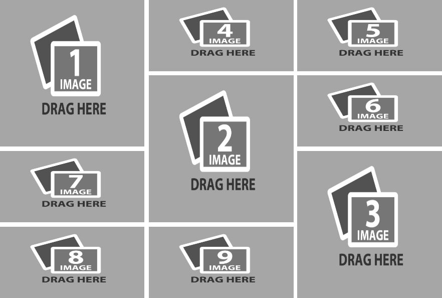 9-Up Portrait Waterfall