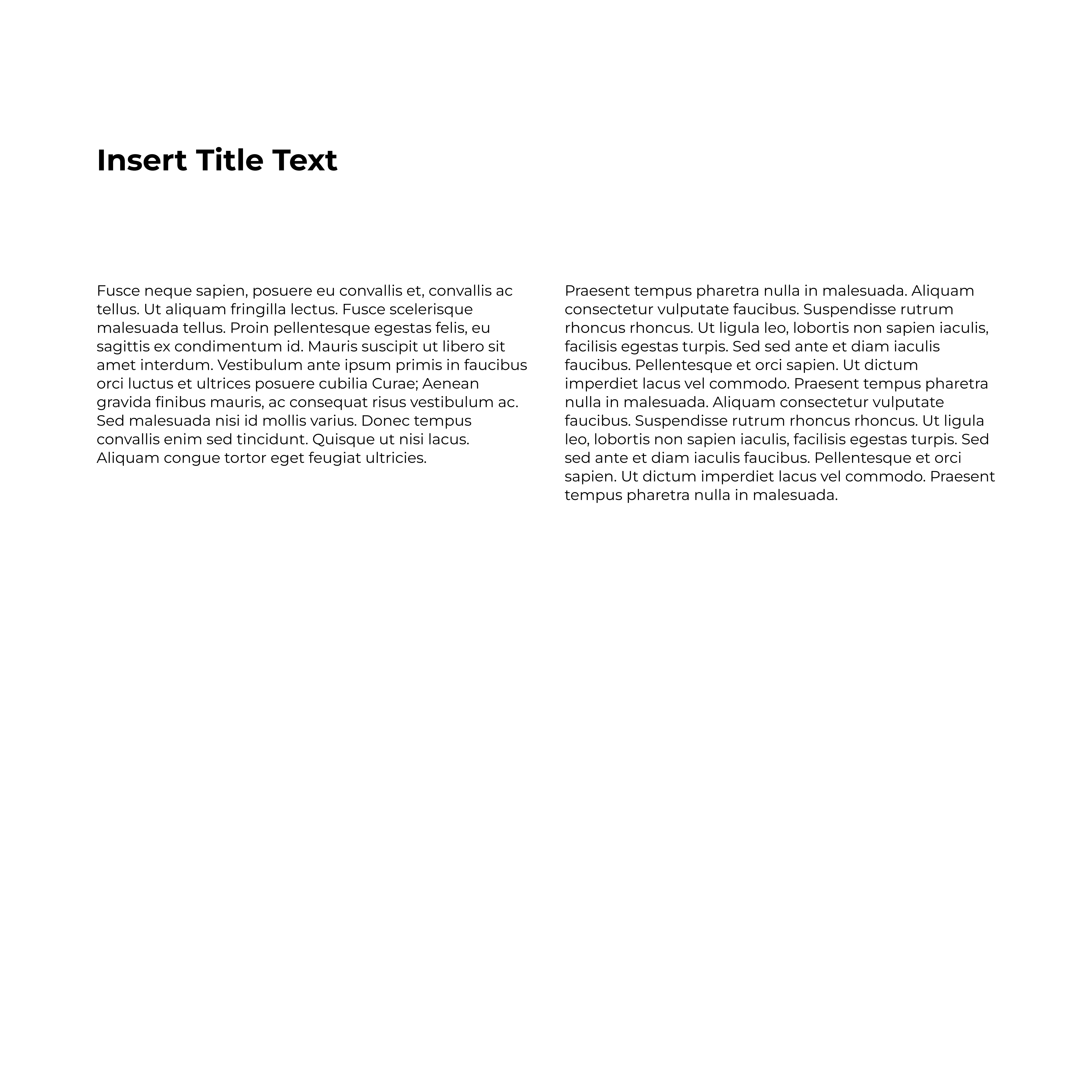 Text 2 Column + Title