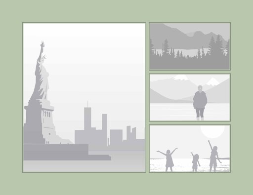 4-Up Large Portrait Left