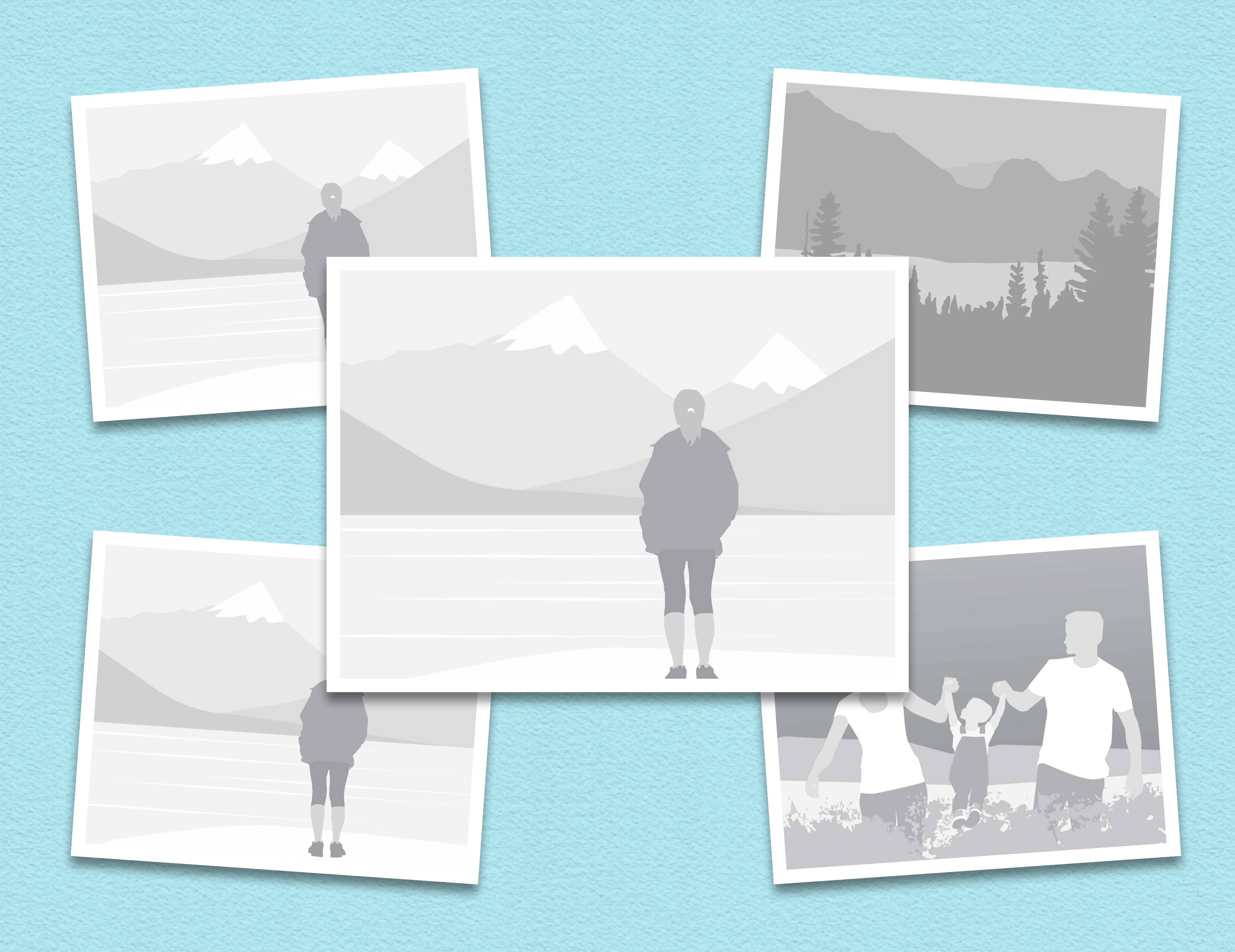 5 Images - Center Image