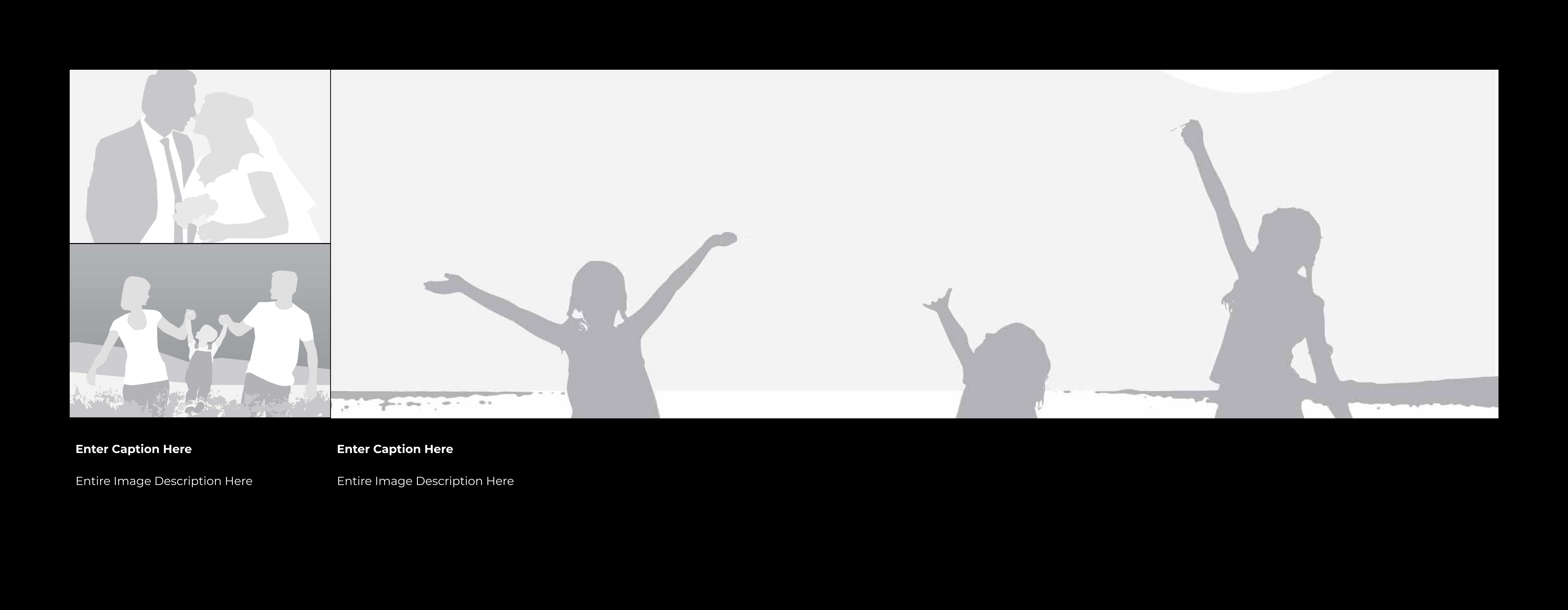 3-Up Spread + Captions