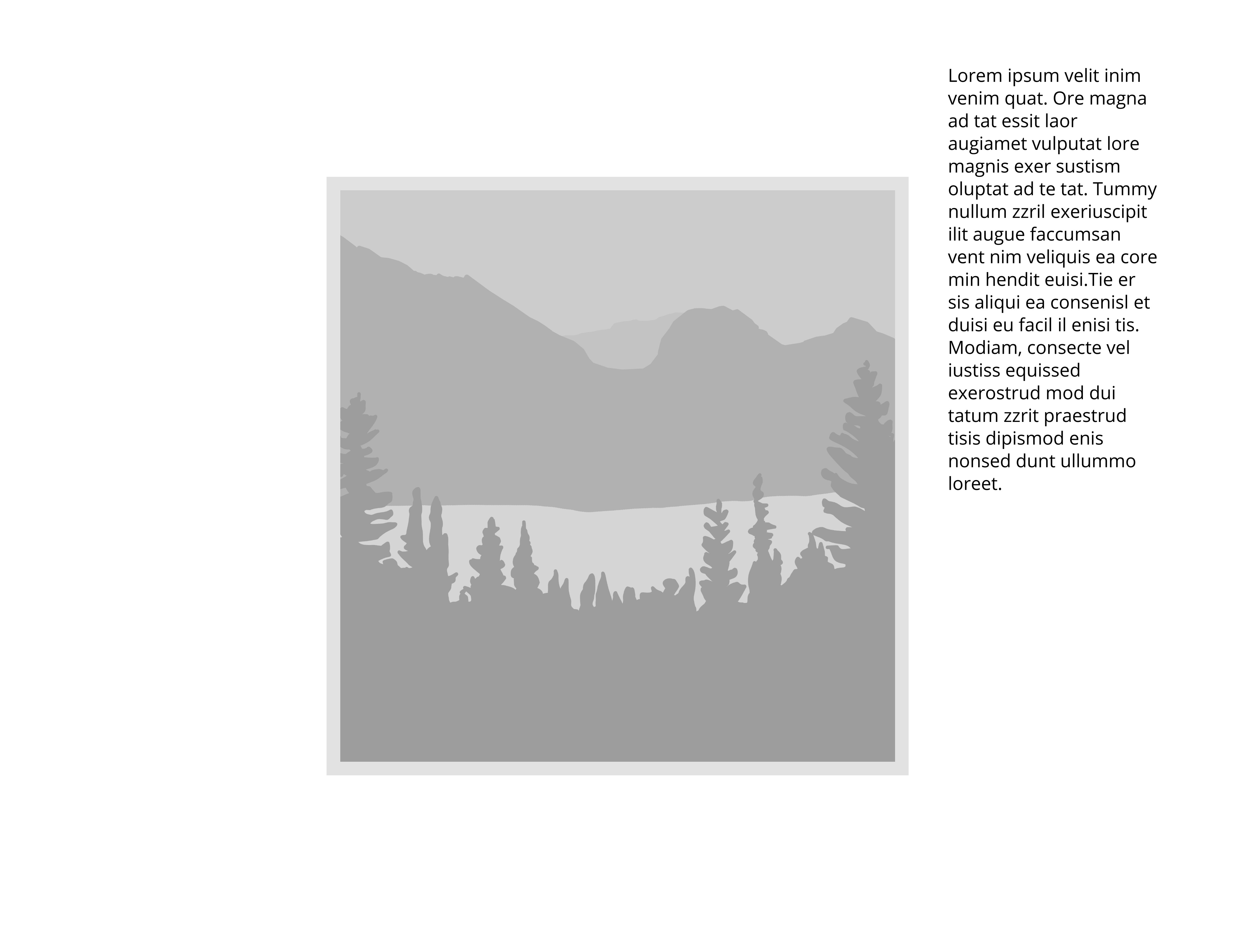 1-Up Square Text Right