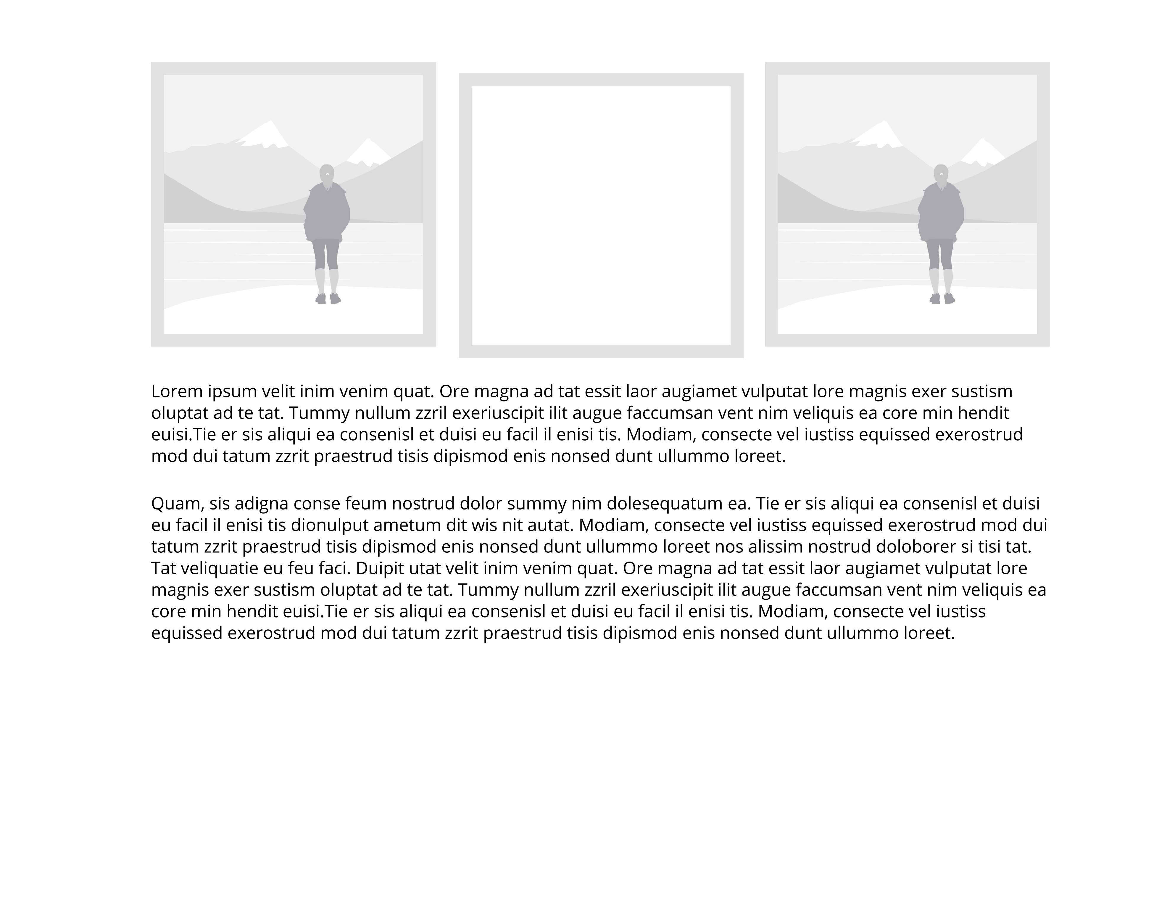 3-Up Square Text Bottom