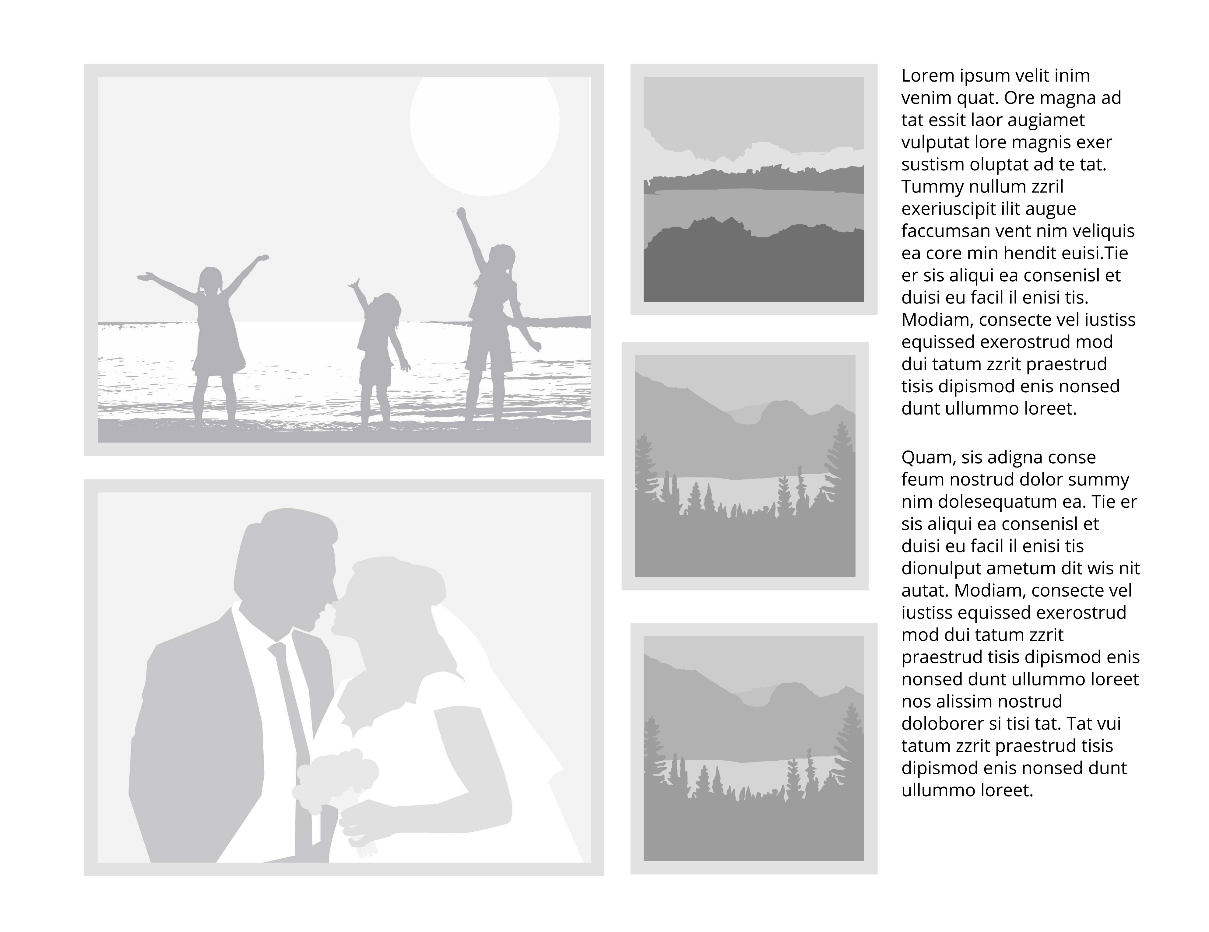 5-Up Lanscape+Square Text