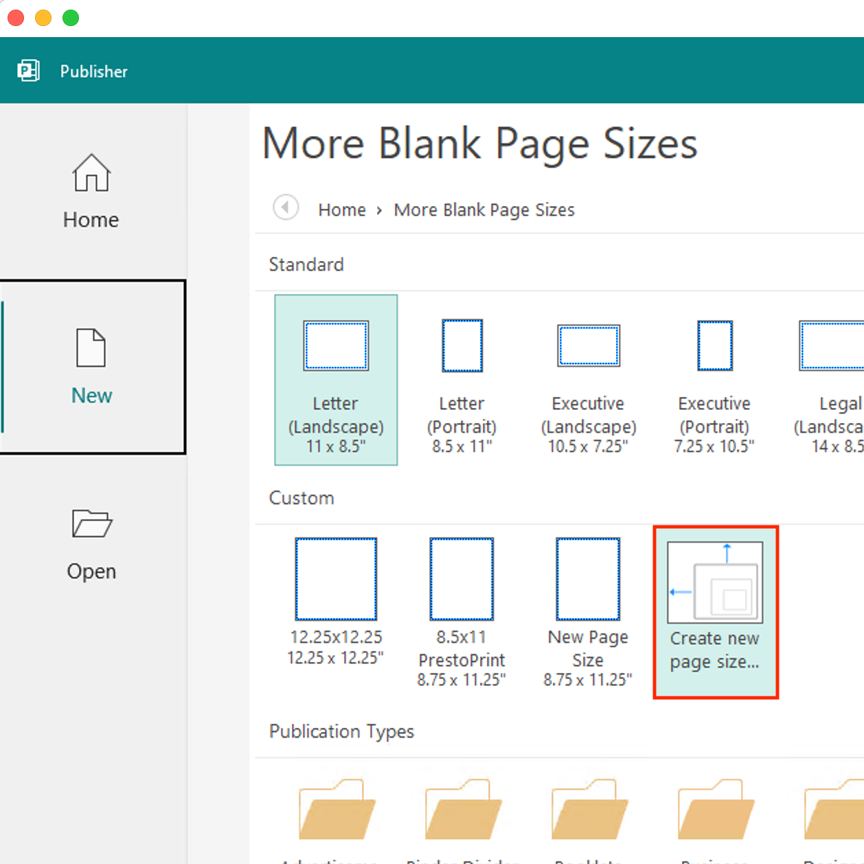 Publisher File Create
